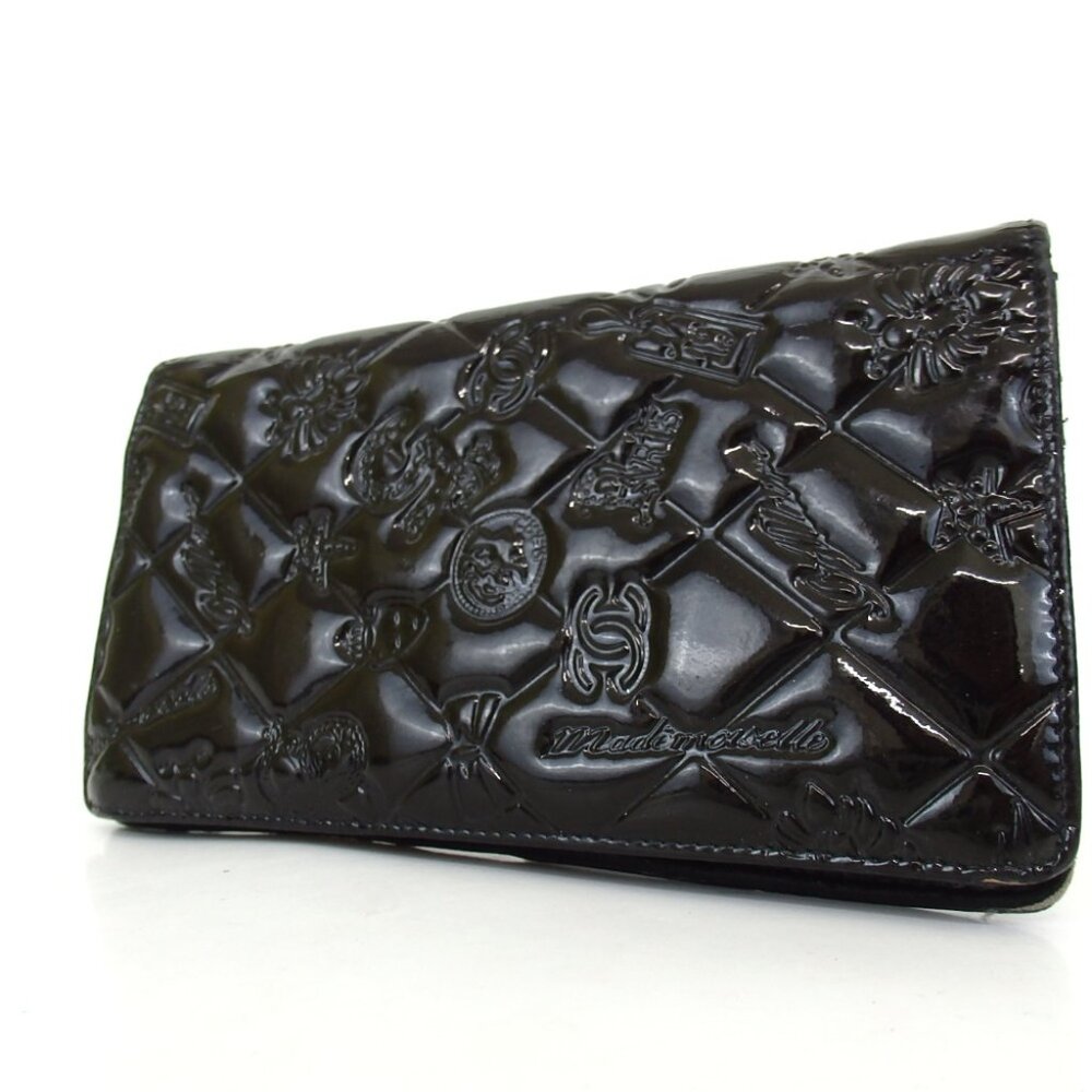 Authentic CHANEL Icon Symbol Charm purse Patent leather/leather Women[Used]